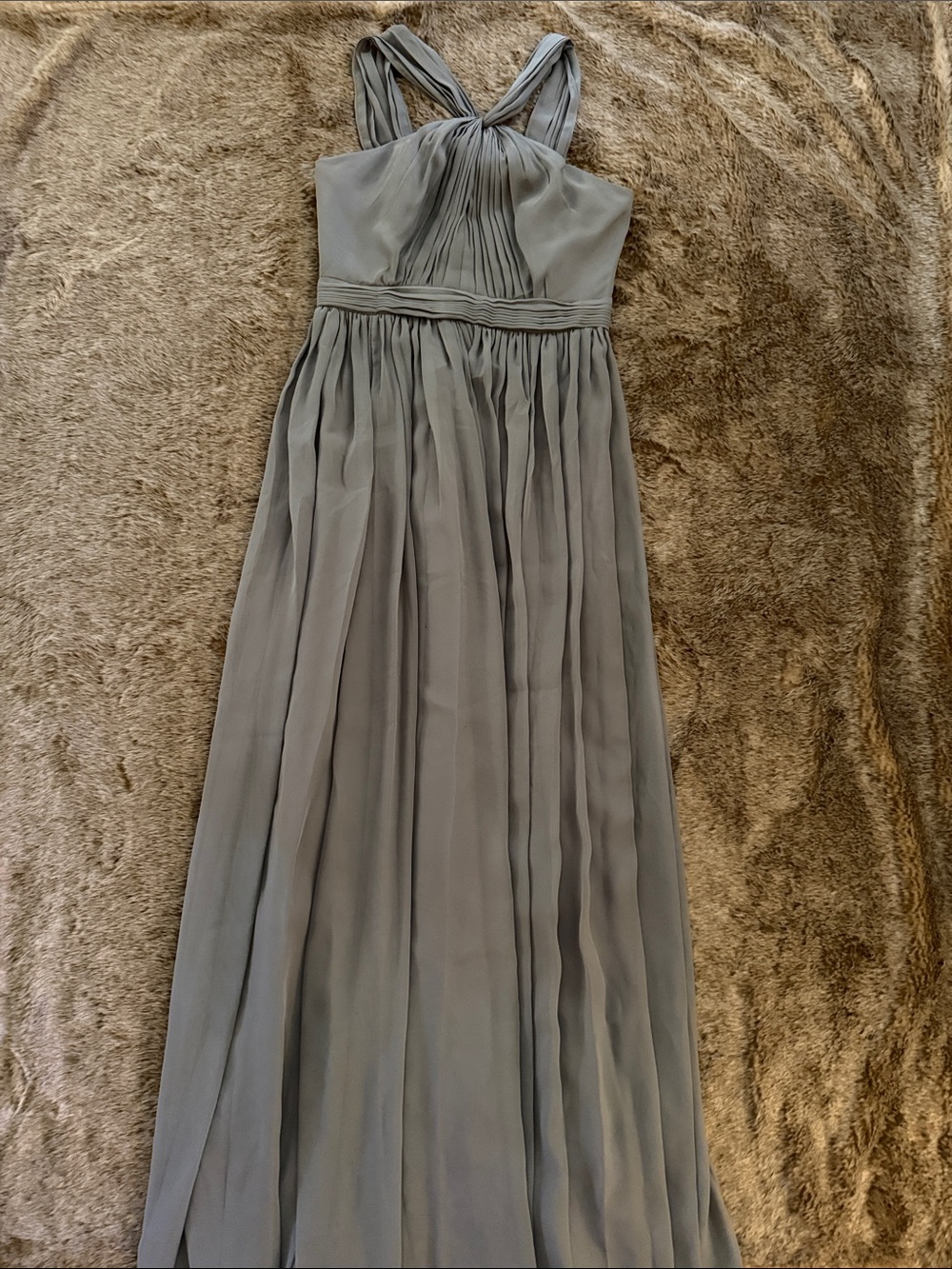 Weddington Way Grey Maxi Length Bridesmaid Dress